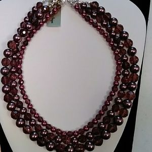 Mahogany three-strand necklace Premier Design